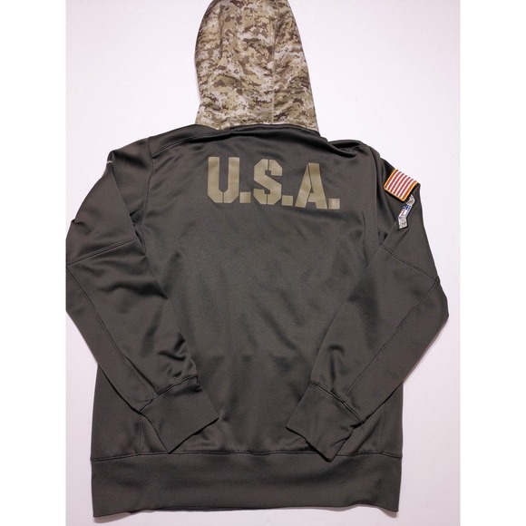 NIKE‎ Miami Dolphins Salute to Service Hoodie Jacket Green Medium M - Picture 10 of 10